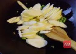 茭白毛豆倒篤菜的做法图解4