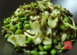 茭白毛豆倒篤菜的做法图解7
