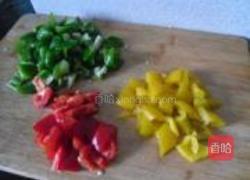彩椒豆干丁的做法图解2