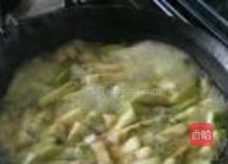 肉片水汆茄条的做法图解2