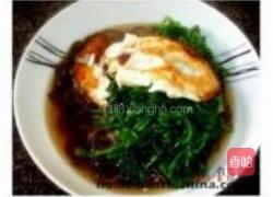 荠菜鸡蛋荞麦面的做法图解4