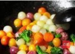炒五色蔬丸的做法图解6