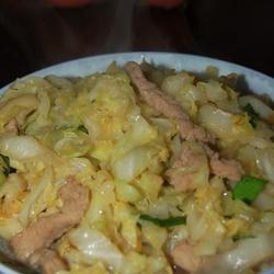 肉丝炒包菜的做法[图]