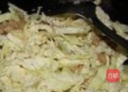 肉丝炒包菜的做法图解5