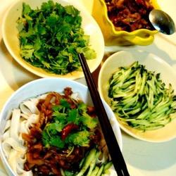肉丝炸菜汆面的做法[图]