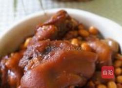 红烧猪蹄炖黄豆的做法图解9