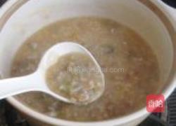 扁豆花肉片糯米粥的做法图解8