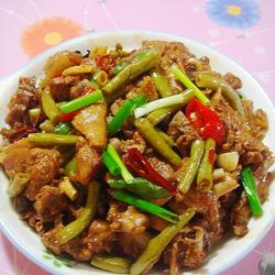 酸豆角烧鸭的做法[图]