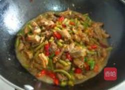 酸豆角烧鸭的做法图解13