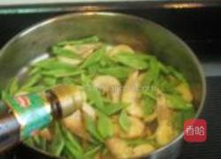 长扁豆炒白条虾的做法图解4