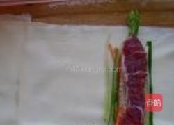 牛肉芦笋千张卷的做法图解4