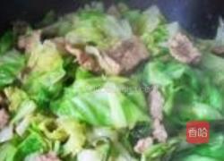 卷心菜炒肉片的做法图解7