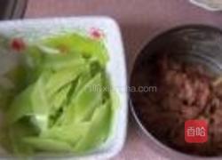 萵筍千張煮肉片的做法圖解3