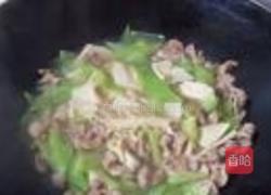 萵筍千張煮肉片的做法圖解8