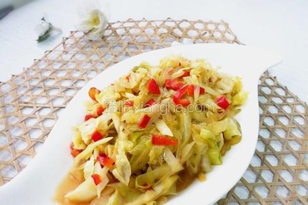 包菜炒粉丝