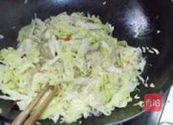 包菜炒粉丝的做法图解8
