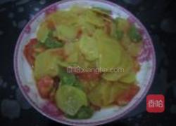 土豆辣椒西红柿的做法图解4