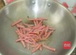 火腿丝炒黄豆芽的做法图解6