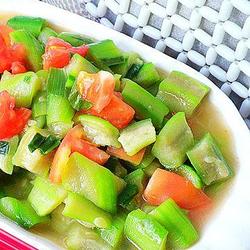 番茄丝瓜丁的做法[图]