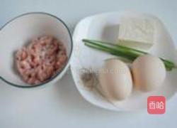 肉末豆腐鸡蛋饼的做法图解1