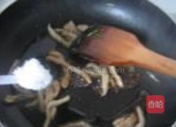 肉丝烧金针的做法图解5