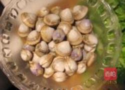 小白菜豆饼白蛤汤的做法图解1