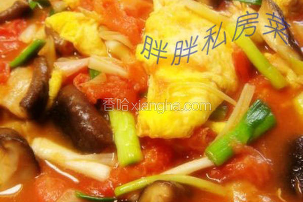 香菇番茄炒鸡蛋