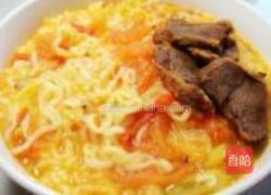 番茄白菜牛肉面的做法图解8