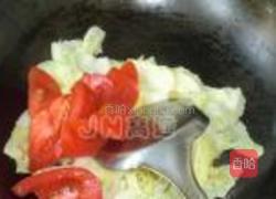 西红柿青椒炒包菜的做法图解6