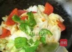 西红柿青椒炒包菜的做法图解7