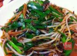 韭菜豆芽爆鳝丝的做法图解8