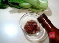 干贝松炒盖菜梗的做法图解2