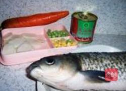 年糕浇汁鱼的做法图解1