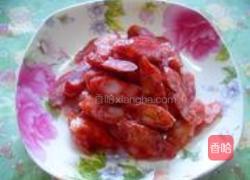 腊肠烧豆腐的做法图解2