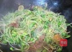 黑豆芽炒牛肉的做法图解9