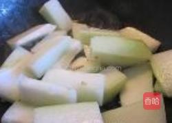 咸虾酱焖老节瓜的做法图解4