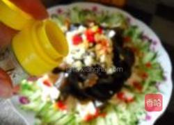 黄瓜木耳拌豆花的做法图解10