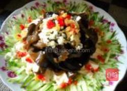 黄瓜木耳拌豆花的做法图解9