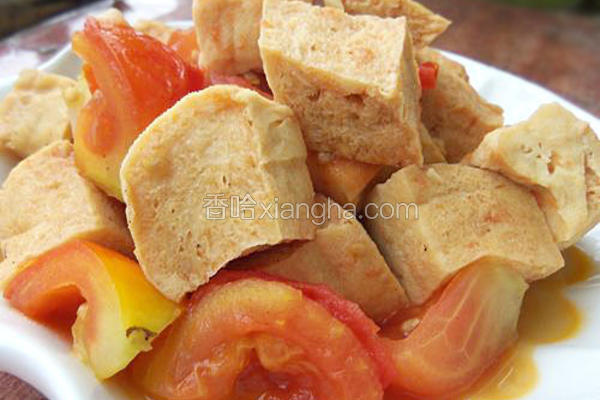 番茄烧冻豆腐