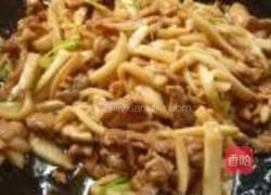 杏鲍菇炒肉丝的做法图解9
