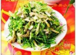 苦菊拌竹蛏的做法图解5