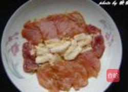 肉片茼蒿蛋蒸粉丝的做法图解4