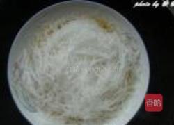 肉片茼蒿蛋蒸粉丝的做法图解5