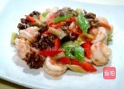 桃仁炒虾球的做法图解13