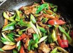 蒜苗香煎肉的做法图解15
