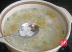 薄荷金银花粥的做法图解5