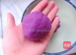 紫薯糯米豆沙饼的做法图解7