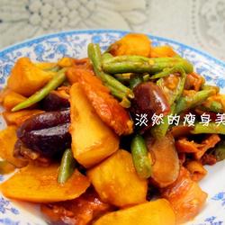 土豆豆角烧香菇的做法[图]