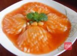 浇汁菊花玉子的做法图解12
