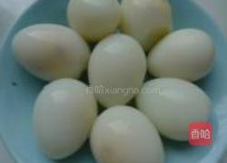 花生黑芝麻煮鹌鹑蛋的做法图解2